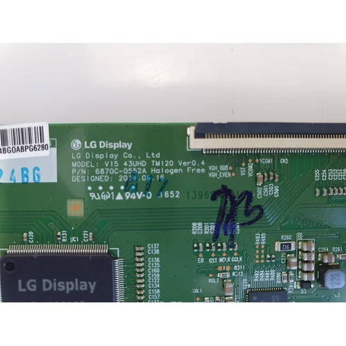 T-CON PHILIPS 43PUS6201/12 V15-43UHD-TM120 - zdjęcie 1