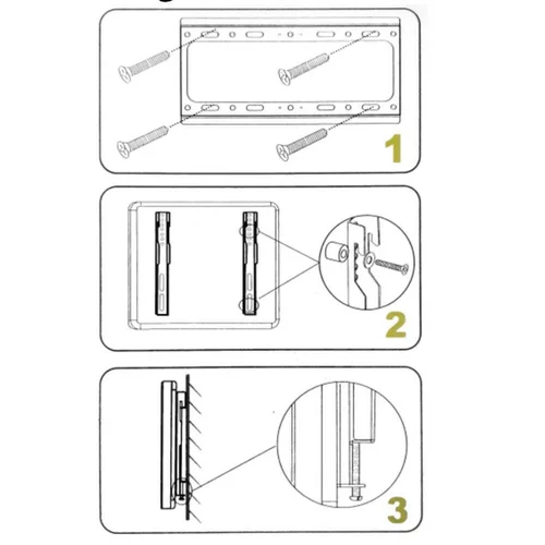 Uchwyt Ścienny Do Telewizora 26-63 cali + akcesoria - zdjęcie 1