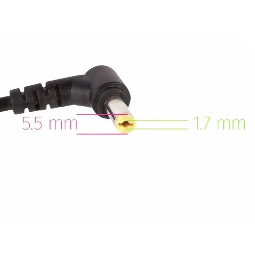 Zasilacz ładowarka do laptopów ACER 19V/4.74A, 5.5 x 1.7mm + kabel zasilający - zdjęcie 2
