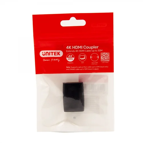 Unitek Łącznik HDMI (F) - HDMI (F) 4K@60Hz do 30 m A1013BK - zdjęcie 5