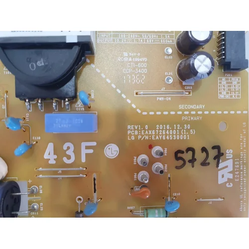 ZASILACZ LG 43LJ594V EAX67264001(1.5) EAY6453001 - zdjęcie 1