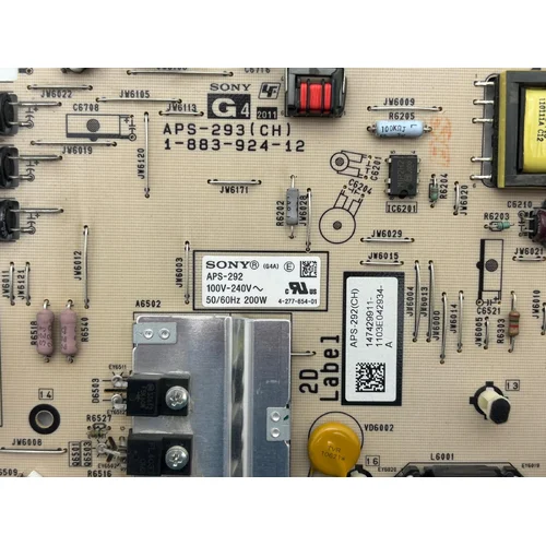 ZASILACZ SONY KDL-40HX720 APS-292 1-883-924-12 - zdjęcie 1