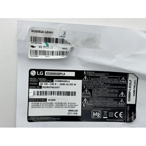 Płyta główna LG 65SM8600PLA EAX68382503 (1.1) – Main Board NC650EQH-ABHH1 - zdjęcie 5