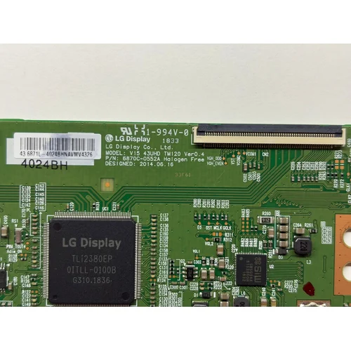 T-CON LOGIKA PHILIPS 43PUS6703/12 6870C-0552A - zdjęcie 1