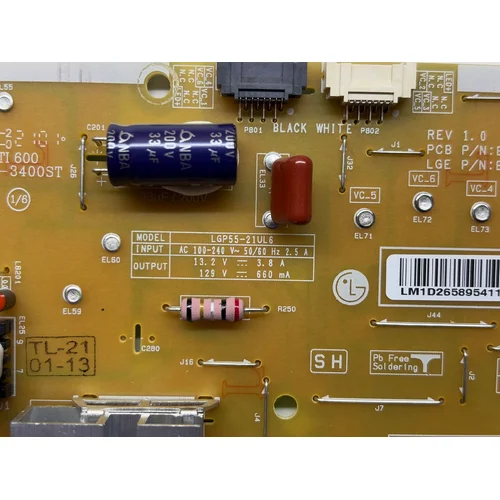 ZASILACZ LG 55NANO863PA EAX69508301(1.4) EAY65895411 LGP55-21UL6 - zdjęcie 2