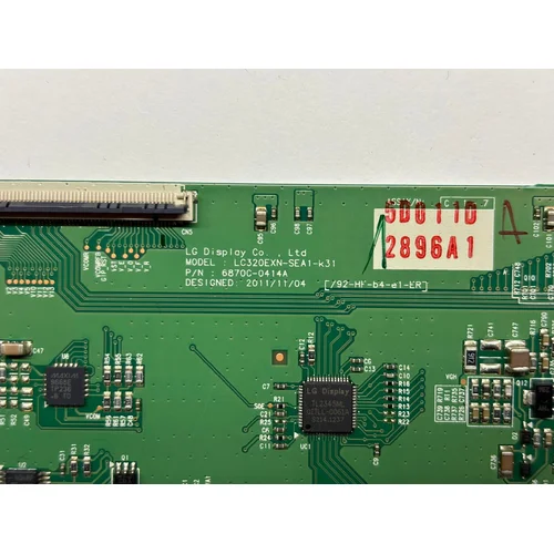 T-CON LOGIKA TOSHIBA 32EL933G 6870C-0414A LC320EXN-SEA1-K31 - zdjęcie 1