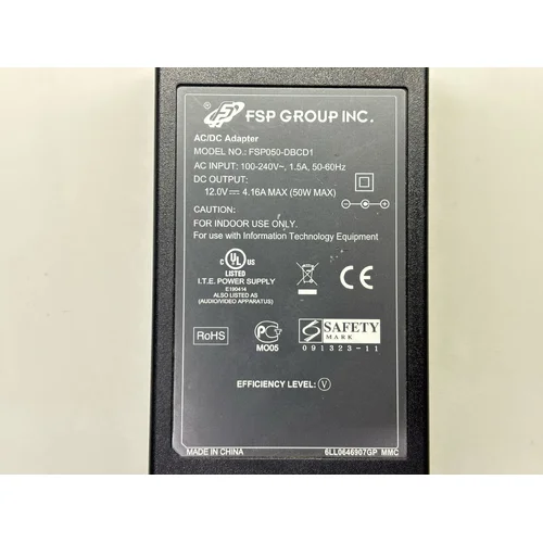 ZASILACZ IMPULSOWY DO ELEKTRONIKI FSP050-DBCD1 12V 4.16A + KABEL ZASILAJĄCY - zdjęcie 1