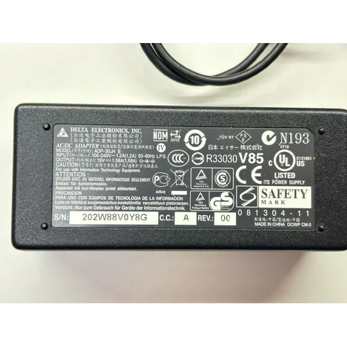 ZASILACZ DO LAPTOPA ACER DELTA ADP-30JH 19V 1.58A + KABEL ZASILAJĄCY - zdjęcie 1