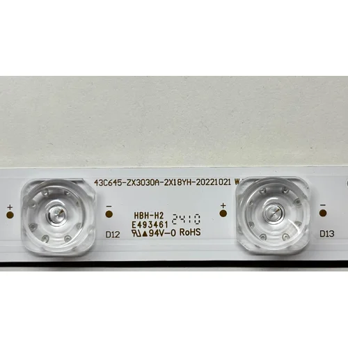 PODŚWIETLENIE LED TCL 43C645 43C645-ZX3030A-2X18YH-20221021 LVU430NDEL - zdjęcie 1