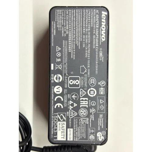 ZASILACZ DO LAPTOPA LENOVO ADLX45DLC3A 20V 2.25A + KABEL ZASILAJĄCY - zdjęcie 1