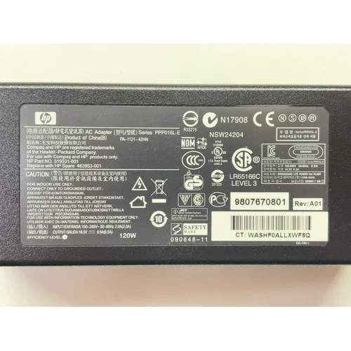 ZASILACZ DO LAPTOPA HP PA-1121-42HN 18.5V 6.5A - zdjęcie 1