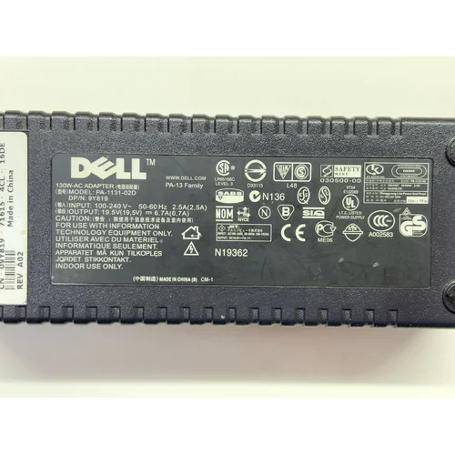 ZASILACZ DO LAPTOPA DELL PA-1131-02D 19.5V 6.7A - zdjęcie 1