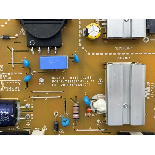 ZASILACZ LG 49UJ701V EAX67128101 EAY64491201 TELEWIZOR TV CZĘŚCI - zdjęcie 1