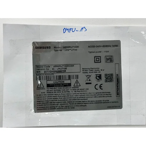 PŁYTA GŁÓWNA MAIN TV SAMSUNG UE55RU7102K BN41-02703C BN94-15016P - zdjęcie 4