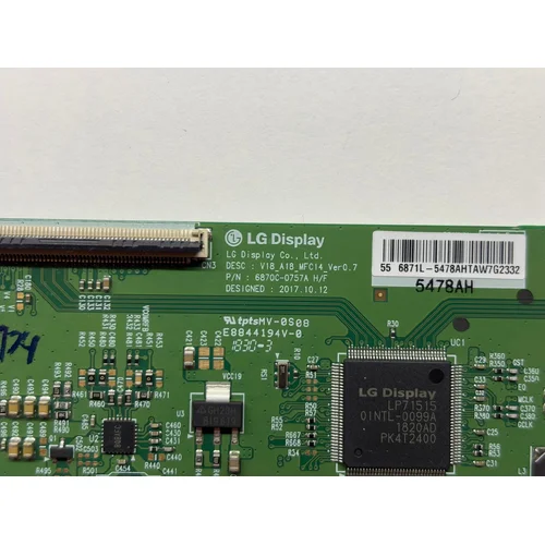 T-CON LOGIKA PANASONIC TX-55FX700E 6870C-0757A - zdjęcie 1