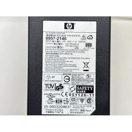 ZASILACZ DO DRUKARKI HP 0957-2146 32V 940mA - zdjęcie 2
