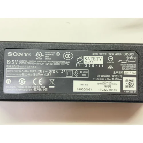 ZASILACZ SONY KDL-32WE615 ACDP-085E03 KDL-40W KDL-48W 19.5V 4.36A - zdjęcie 1