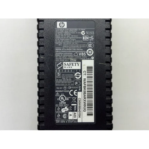 ZASILACZ DO LAPTOPA HP 481420-001 19.5V 6.9A - zdjęcie 1