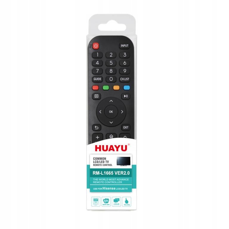pilot do hisense smart tv rm l1665 v2 zamiennik huayu free media youtu kod producenta 6931956805897